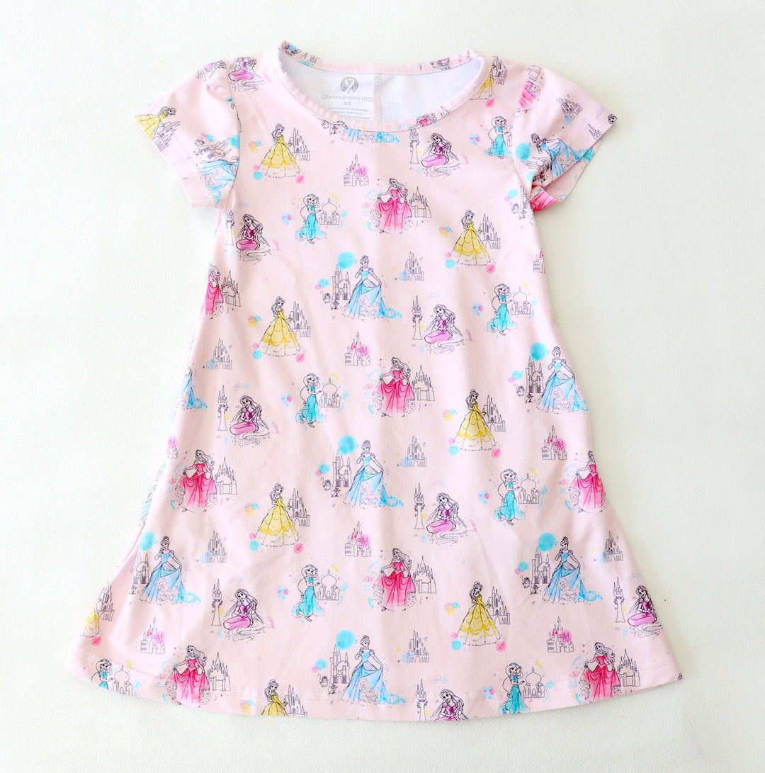 princess t shirt dress Princess Retro Oversized T-Shirt Dress: Bella+Canvas Tee