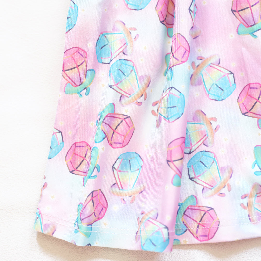 Charlie's Project Ring Pop Short-Sleeve Hugs Twirl Dress