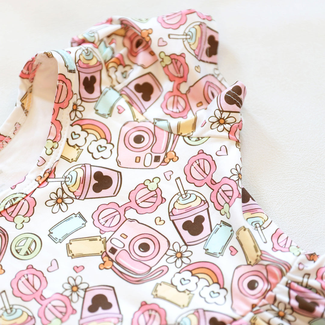 Charlie's Project Snap Magic Short-Sleeve Hugs Twirl Dress