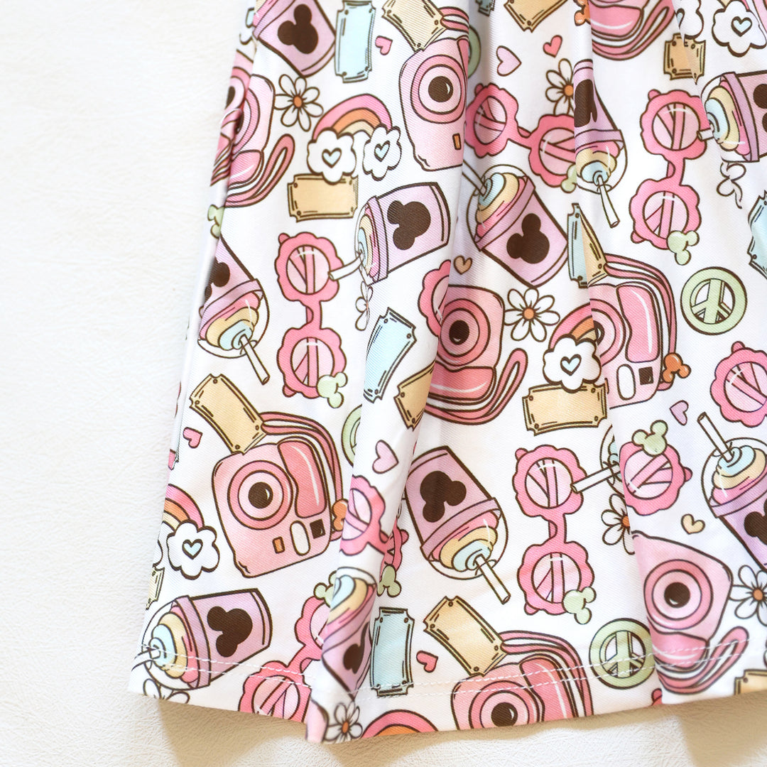 Charlie's Project Snap Magic Short-Sleeve Hugs Twirl Dress