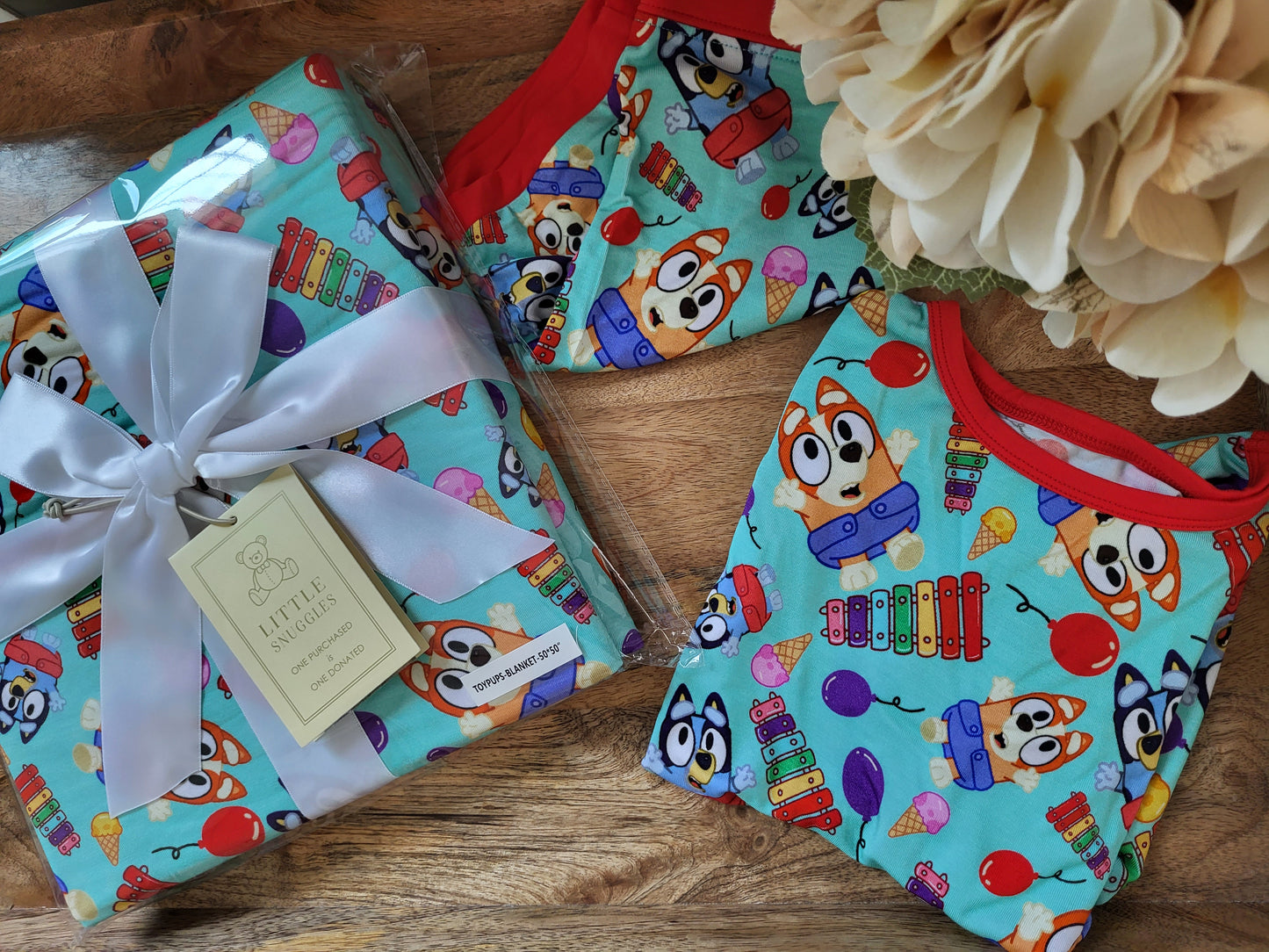 Little Snuggles Toy Pups Bamboo Blanket