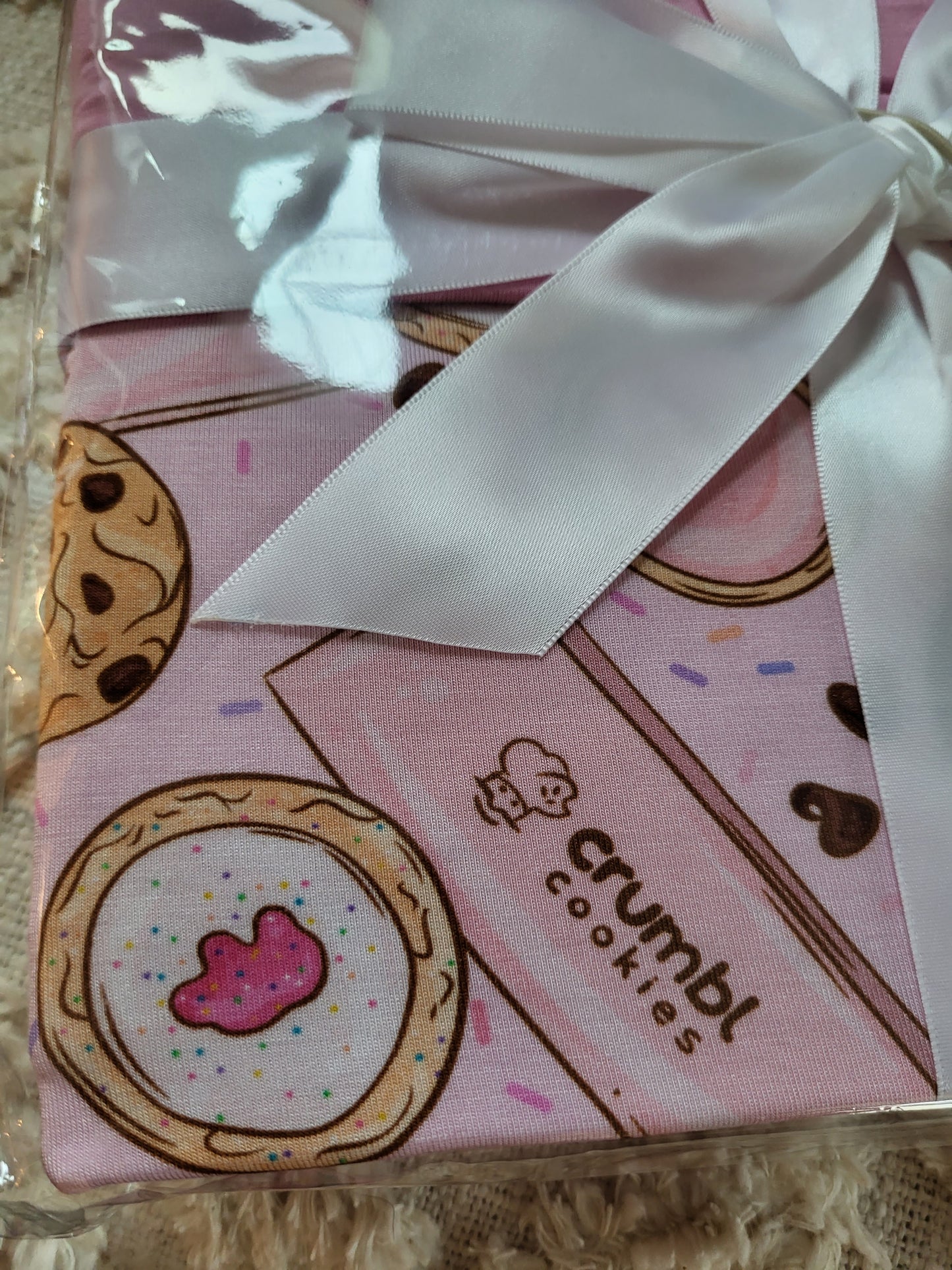 Little Snuggles Cookie Crumbs Bamboo Blanket