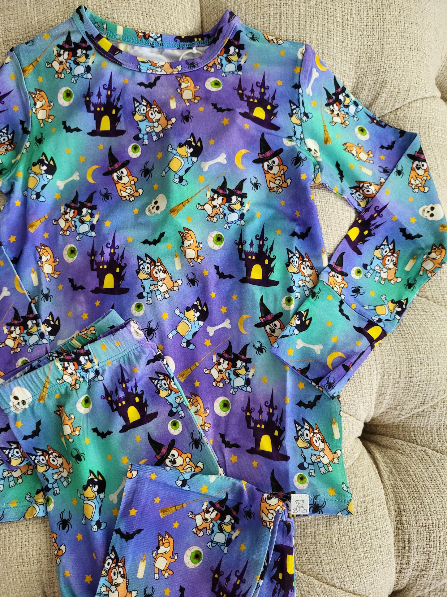 Little Snuggles Witchin' Blue Long-Sleeve Pajamas