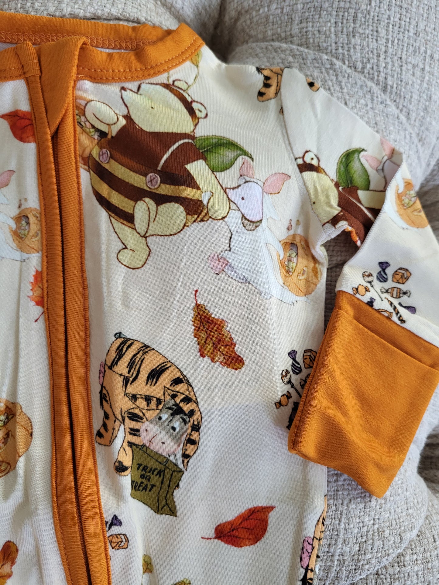 Little Snuggles Winnie the Boo Bamboo Zippy Baby Romper