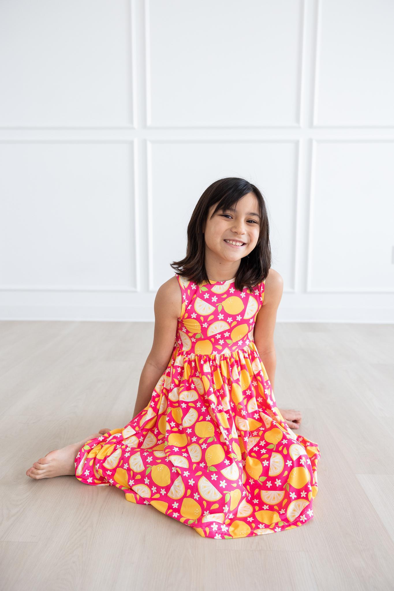Mila & Rose Pink Lemonade Tank Twirl Dress