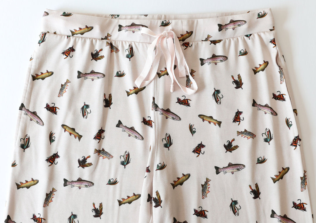 Little Snuggles Fly Fishin' Adult Lounge Pants