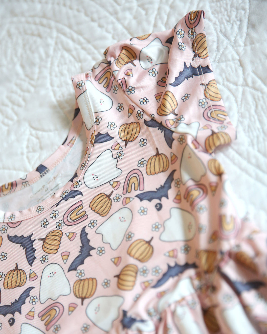 Charlie's Project RainBoos & Bats Short-Sleeve Hugs Twirl Dress