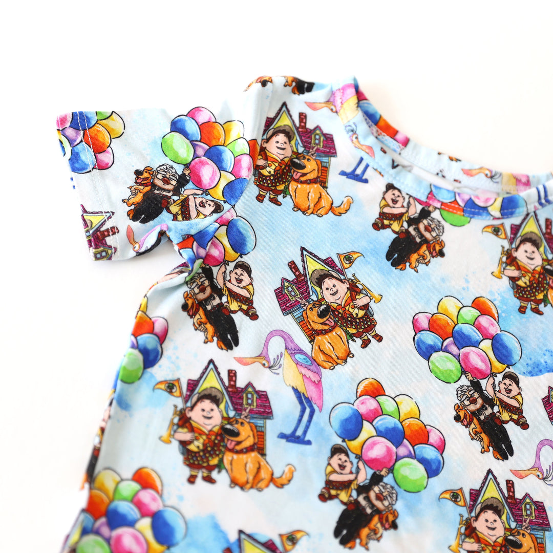 Little Snuggles Up and Away Short-Sleeve Pajamas