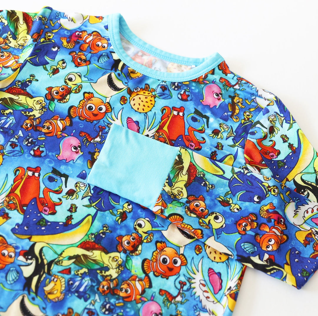 Little Snuggles Keep Swimming Long-Sleeve Pajamas