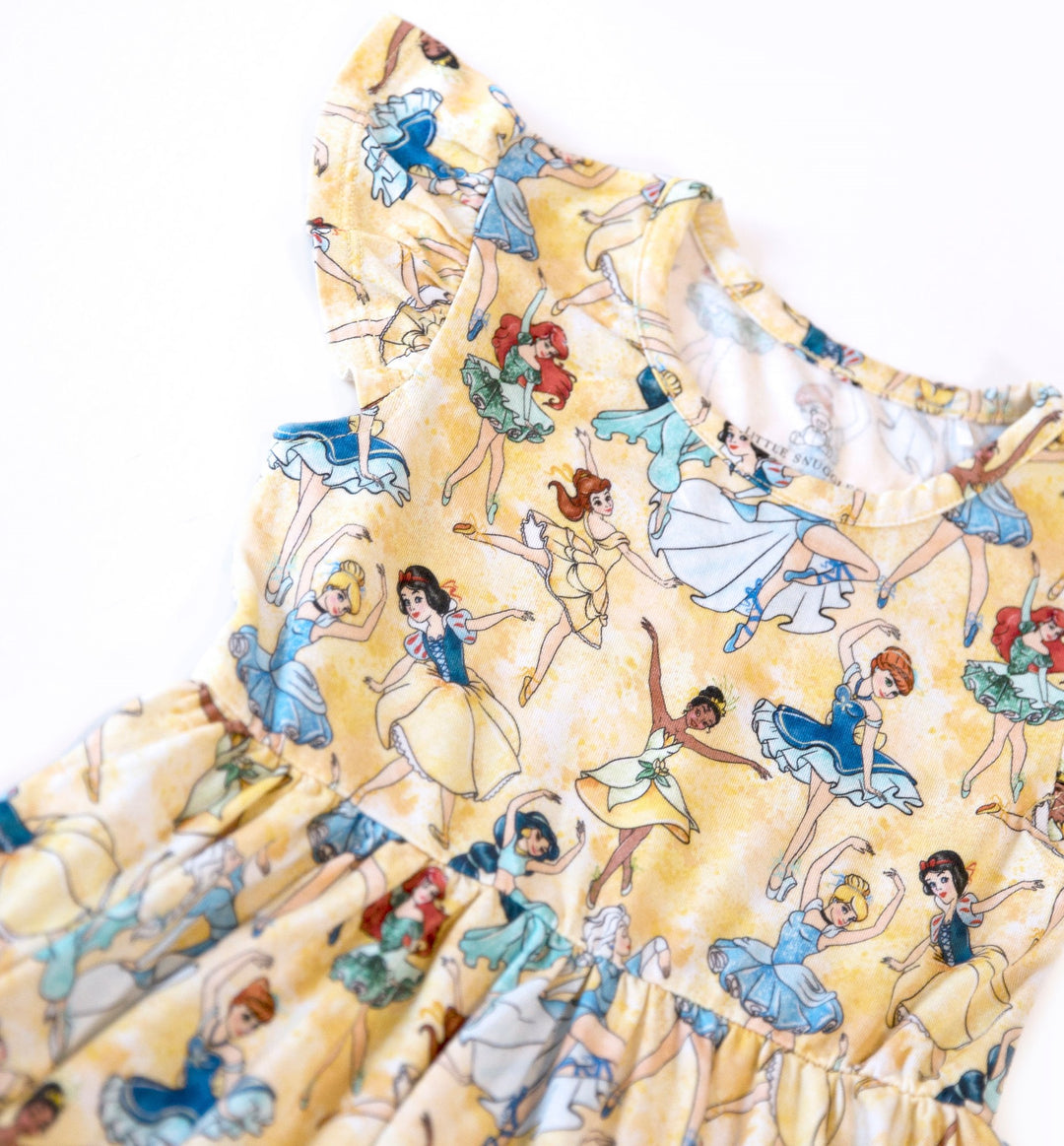 Little Snuggles Princess Ballet Flutter Sleeve Bamboo Dress