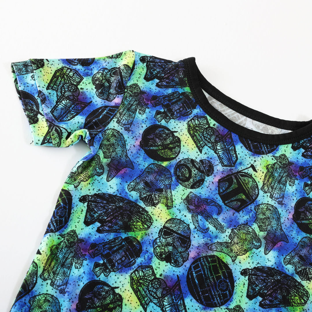 Little Snuggles Galaxy Wars Short-Sleeve Pajamas
