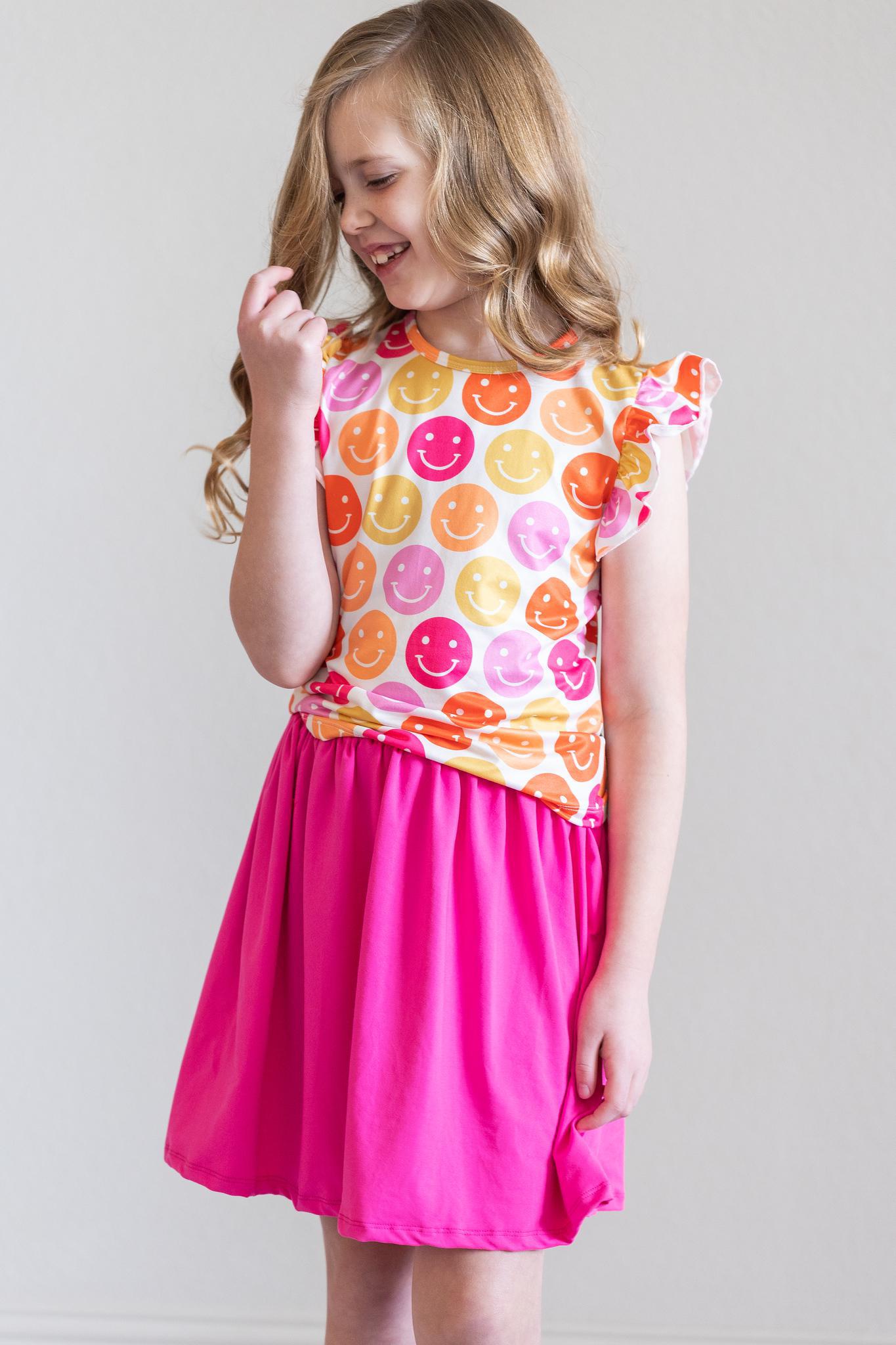 Mila & Rose Hot Pink Twirl Skirt
