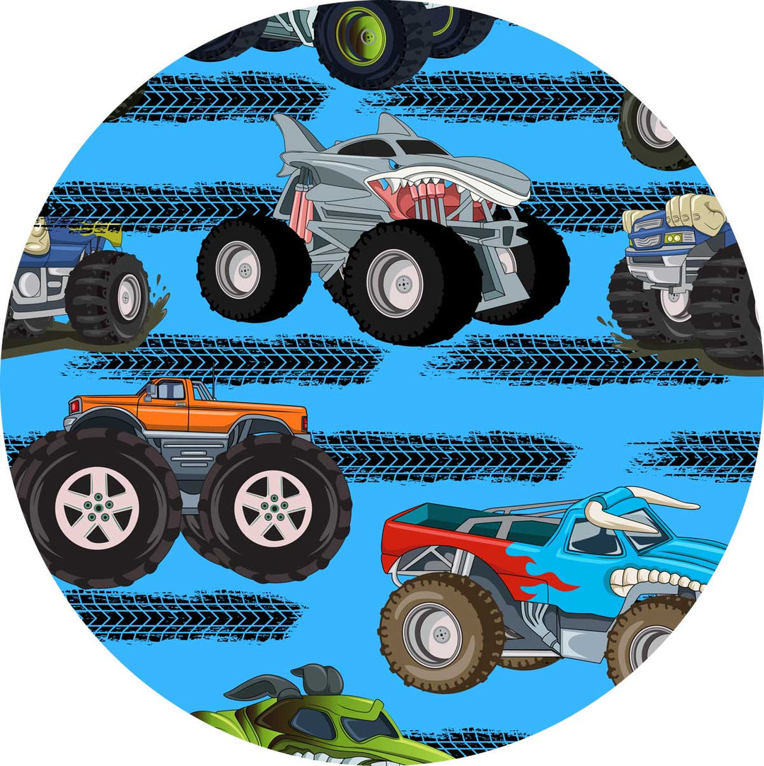 Little Snuggles Monster Trucks Bamboo Zippy Baby Romper
