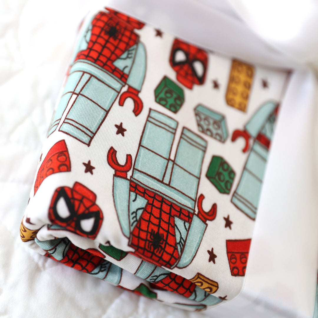 Little Snuggles Climbing Blocks Bamboo Blanket