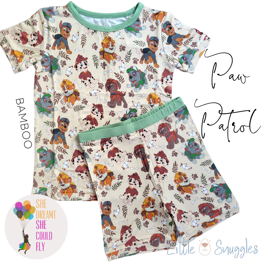 Little Snuggles Chickaletta Short-Sleeve with Shorts Pajamas