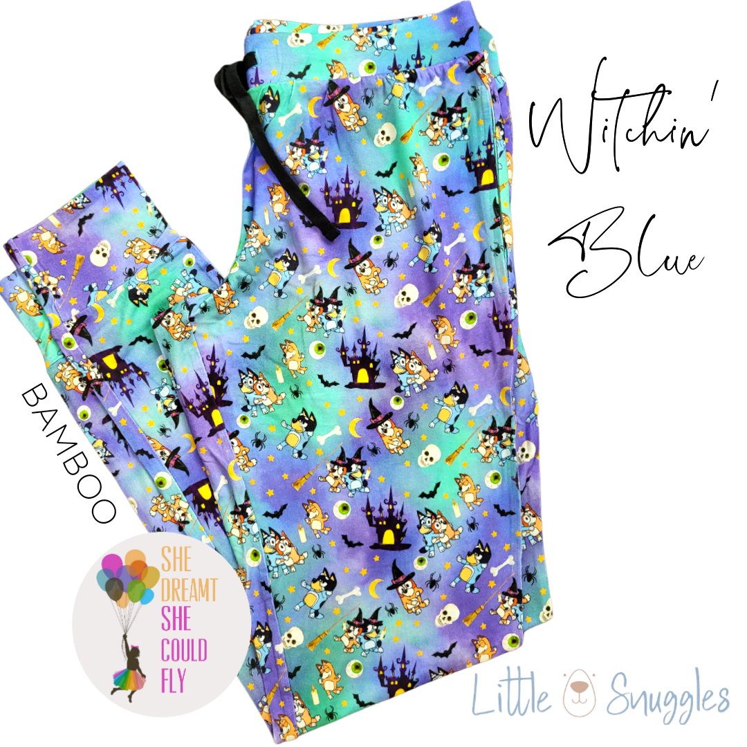 Little Snuggles Witchin' Blue Women's Joggers