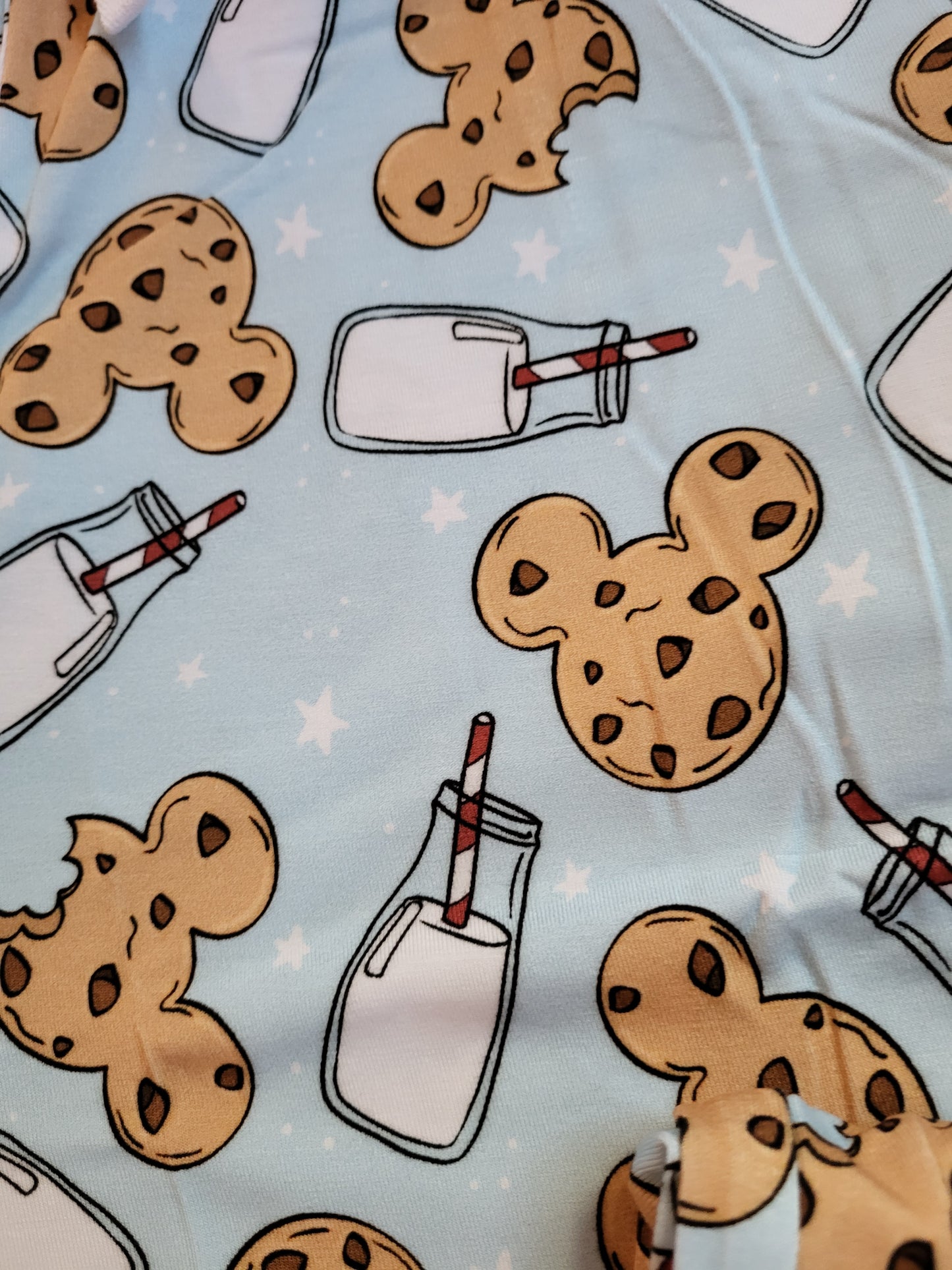 Little Snuggles Blue Mini Milk and Cookies Adult Lounge Pants