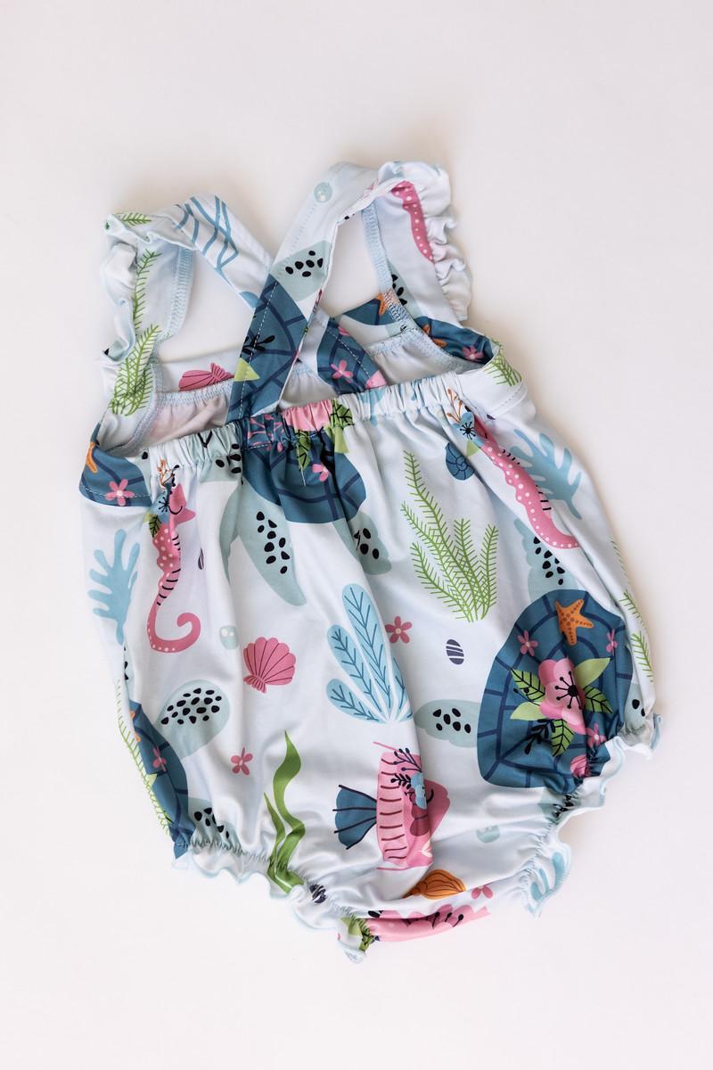 Mila & Rose Beachy Keen Ruffle Strappy Romper