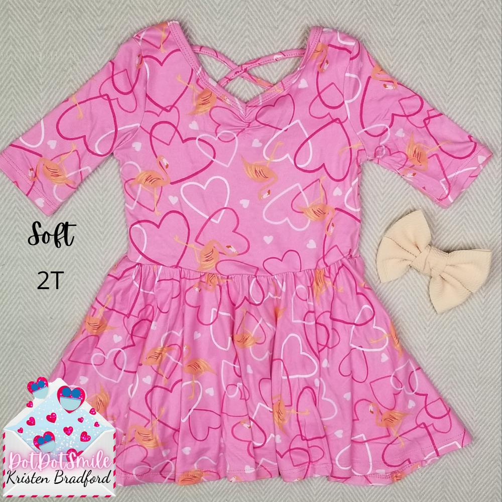 DotDotSmile Flamingo Love Ballerina Dress