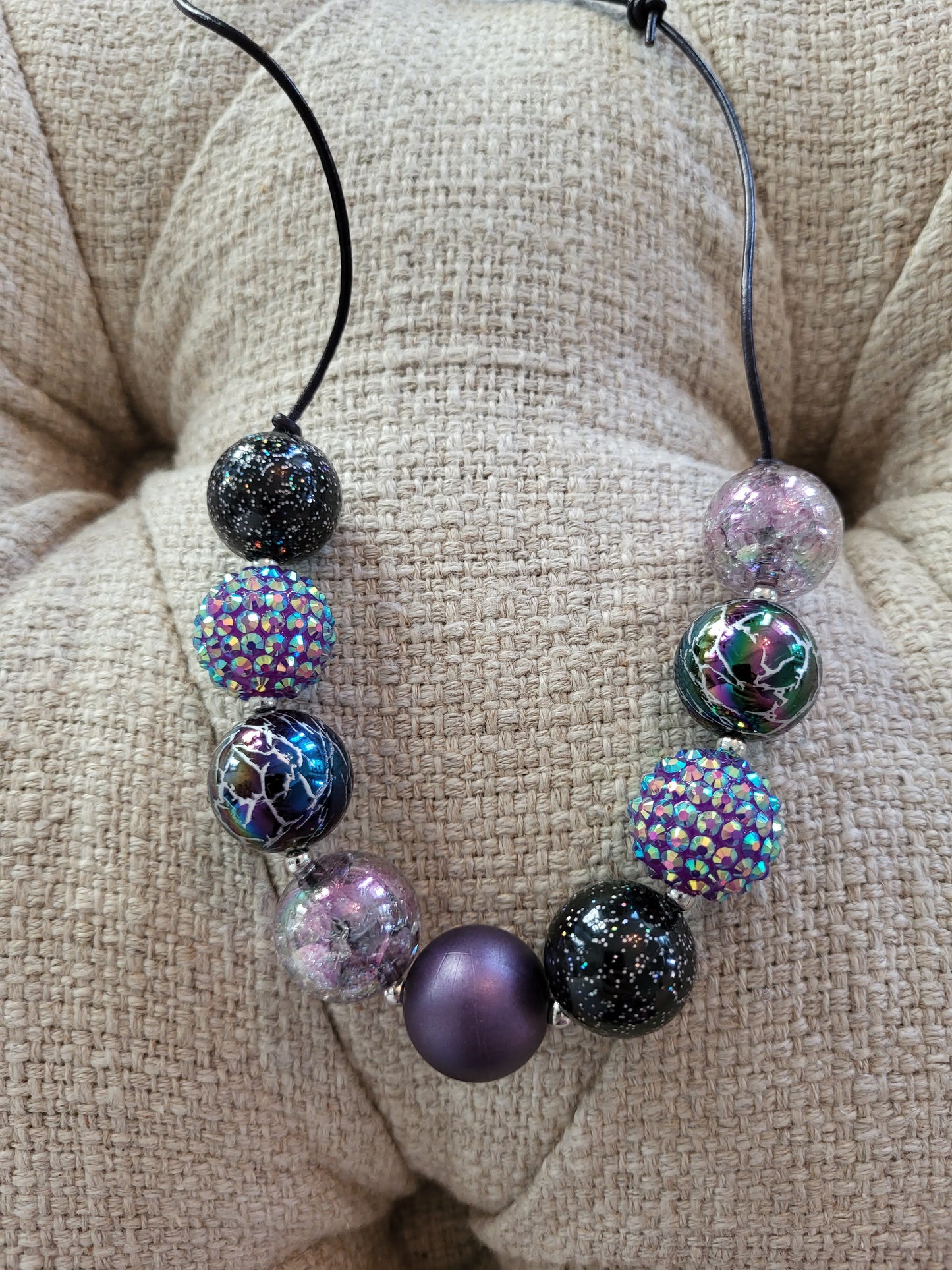 She Dreamt She Could Fly Galaxy Burst Bubblegum Necklace
