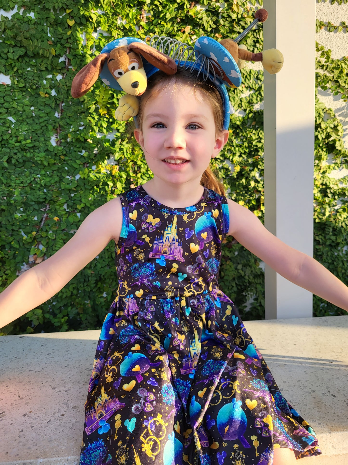 Charlie's Project 50th Celebration Sleeveless Hugs Twirl Dress