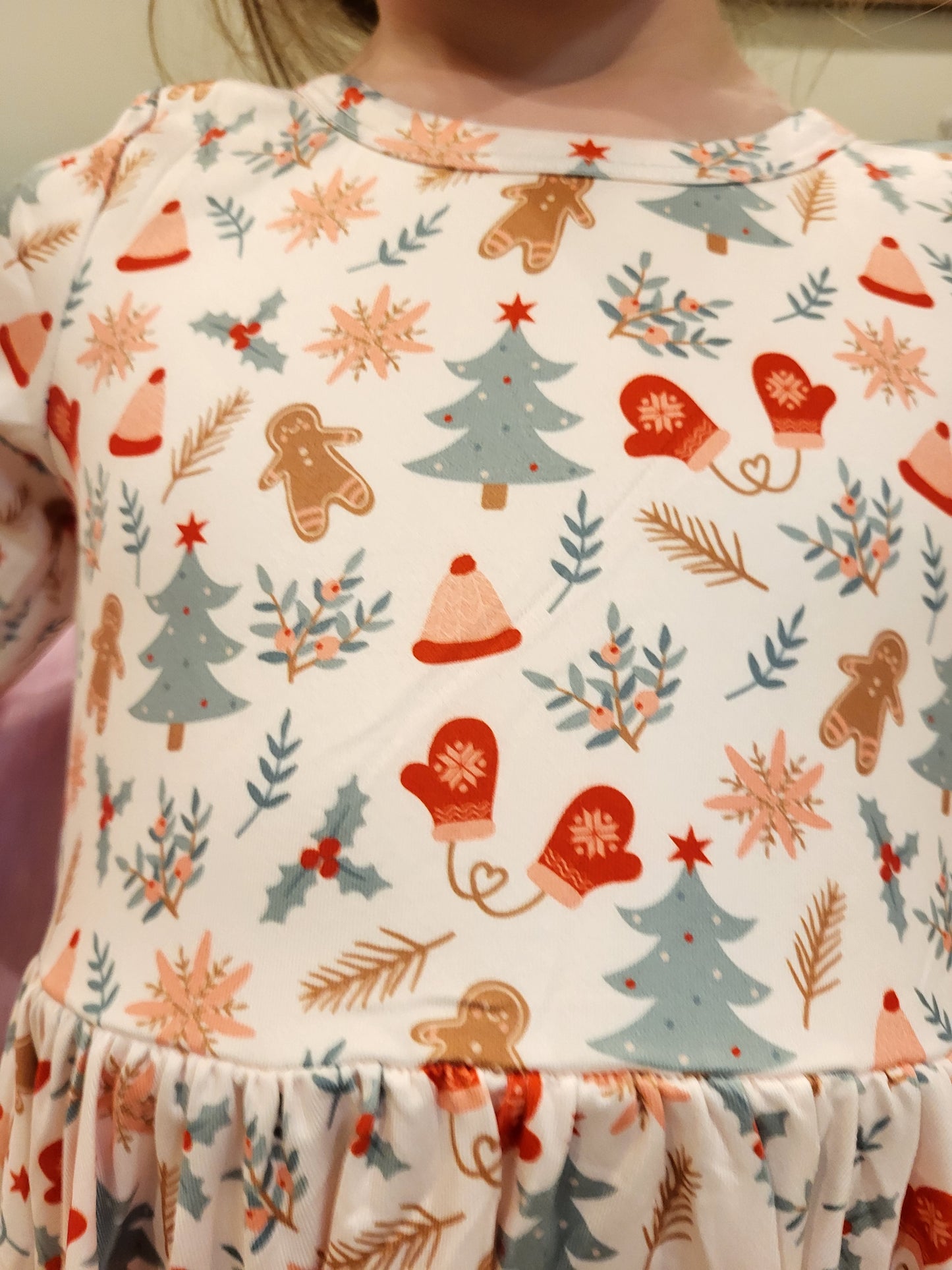 Charlie's Project Precious Traditions Long-Sleeve Hugs Twirl Dress