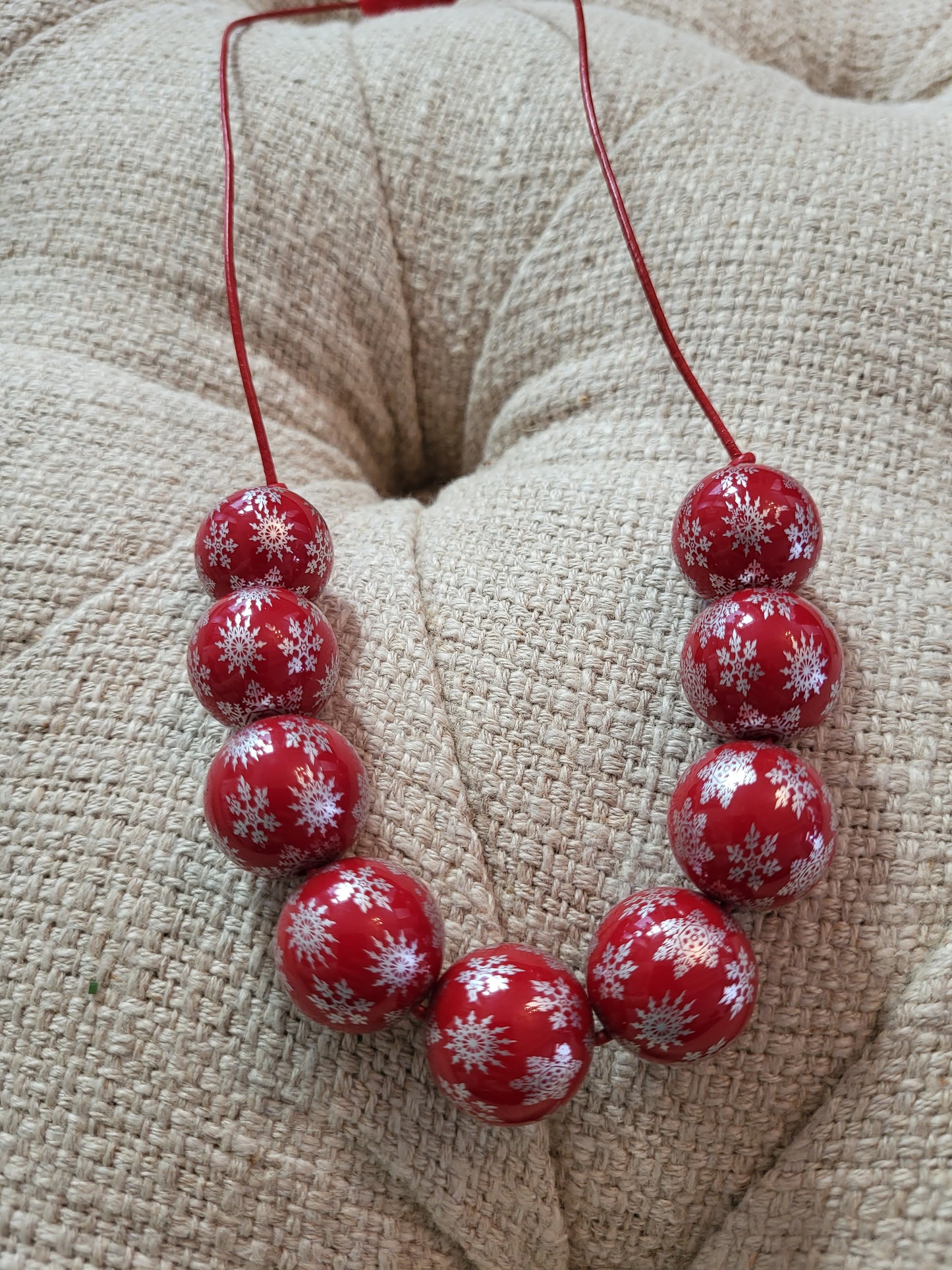 She Dreamt She Could Fly Let it Snow Bubblegum Necklace
