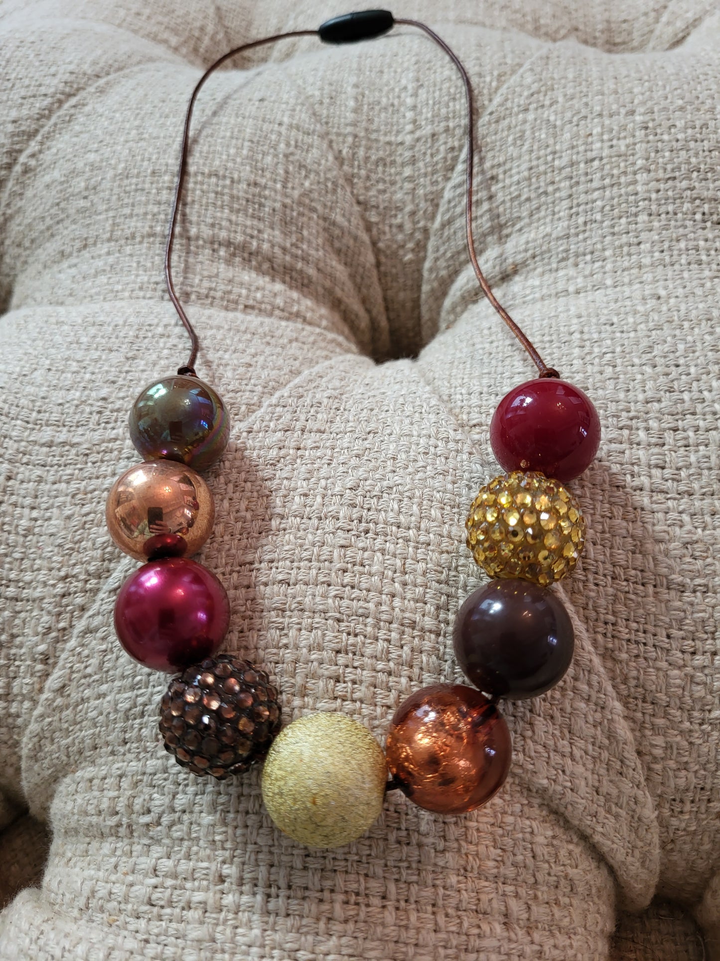 She Dreamt She Could Fly Gingerbread Spice Bubblegum Necklace