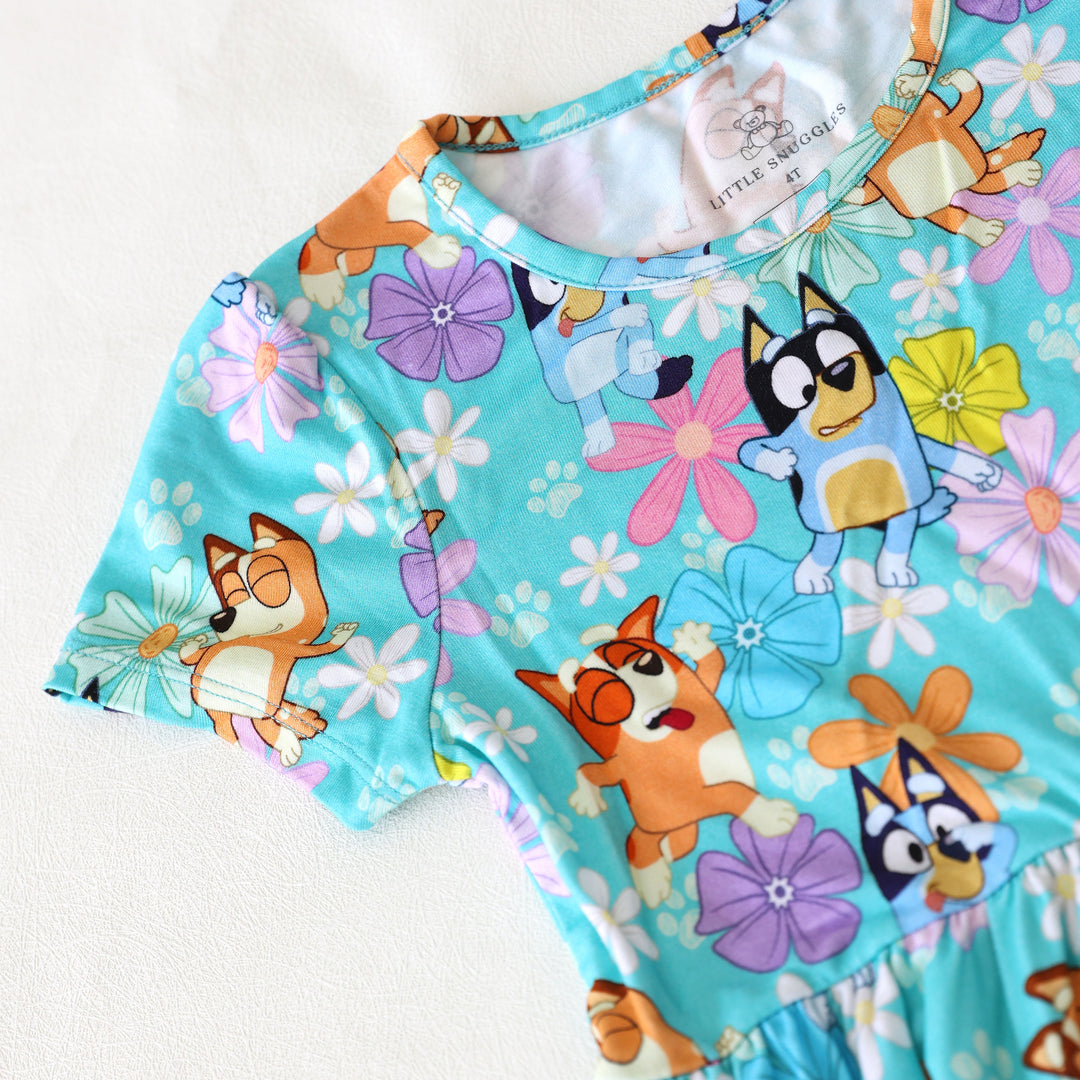 Little Snuggles Happy Hounds Bamboo Dress