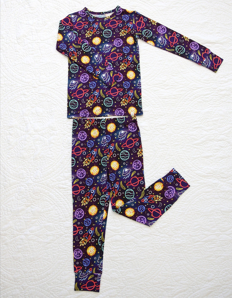 Little Snuggles Neo Space Pajamas