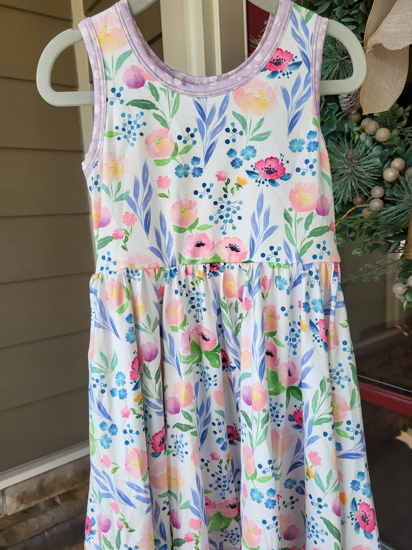 Charlie's Project Peaceful Poppies Sleeveless Hugs Twirl Dress