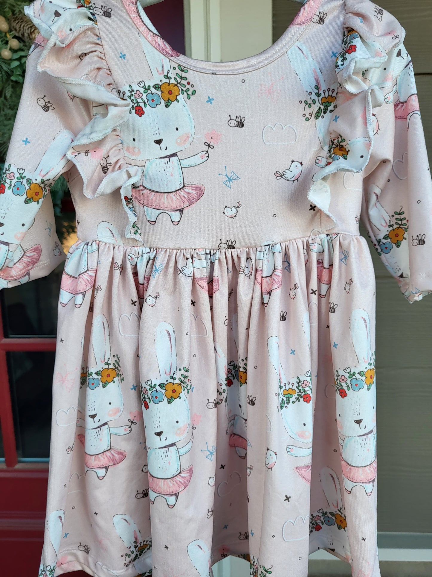 Mila & Rose Don't Worry, Be Hoppy Ruffle Twirl Dress