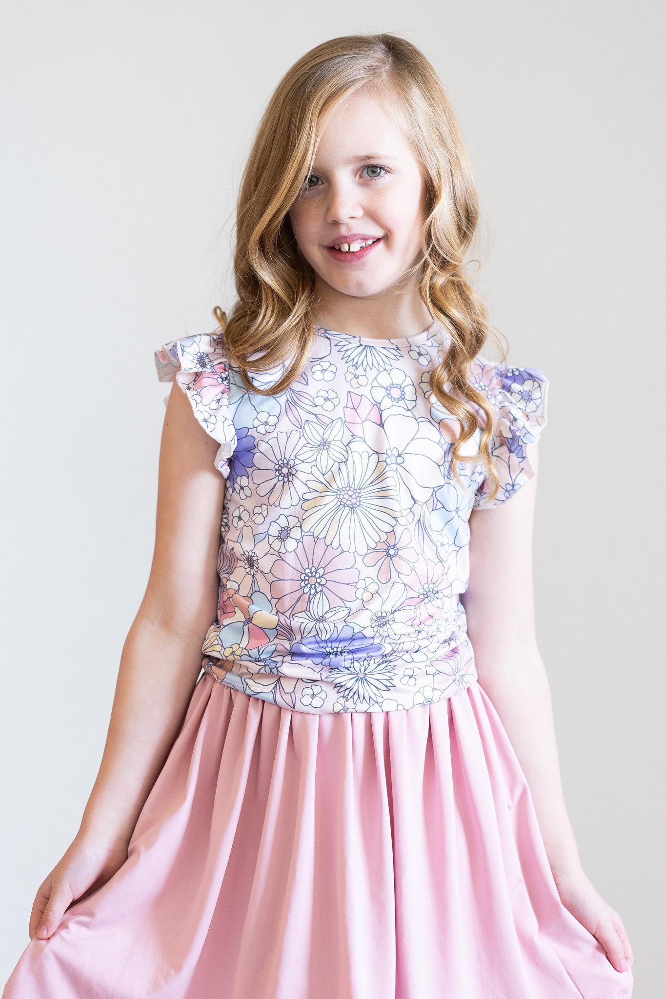 Mila & Rose Vintage Pink Twirl Skirt