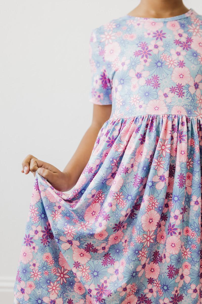 Mila & Rose Love Blooms Short Sleeve Twirl Dress