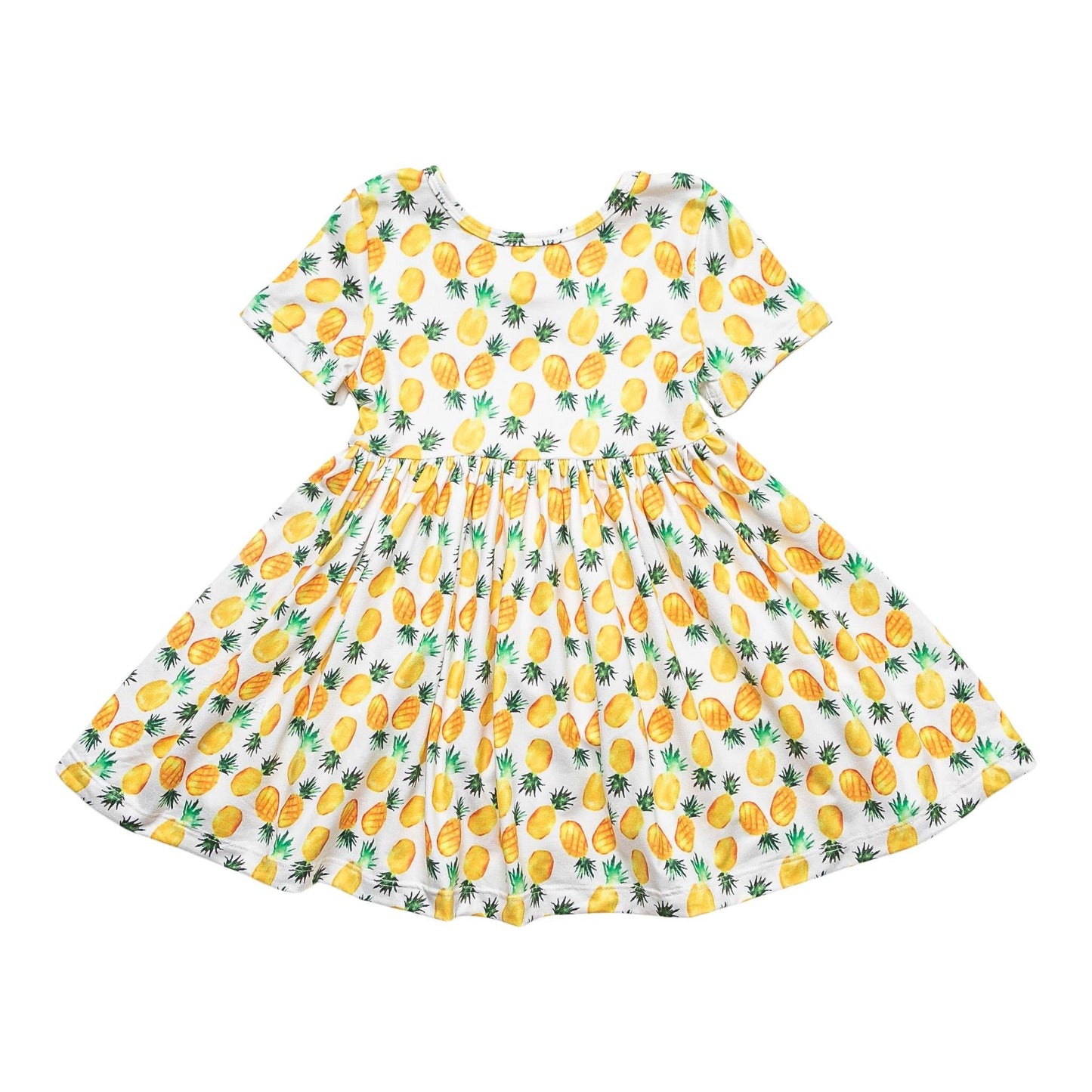 Mila & Rose Pineapple of My Eye Short Sleeve Twirl Dress