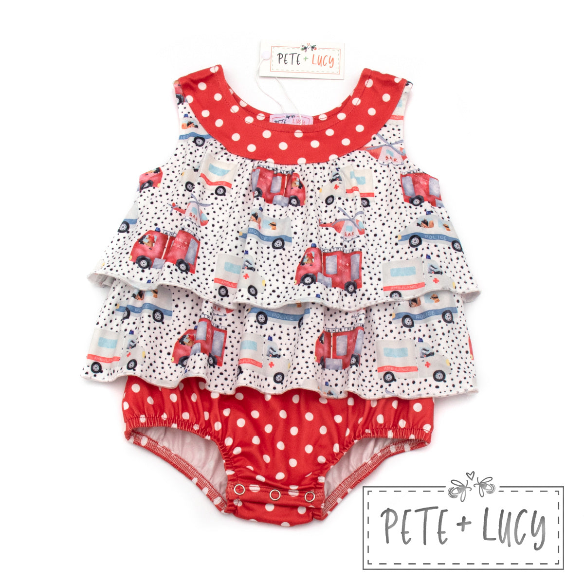 Pete + Lucy To the Rescue Girl's Infant Romper