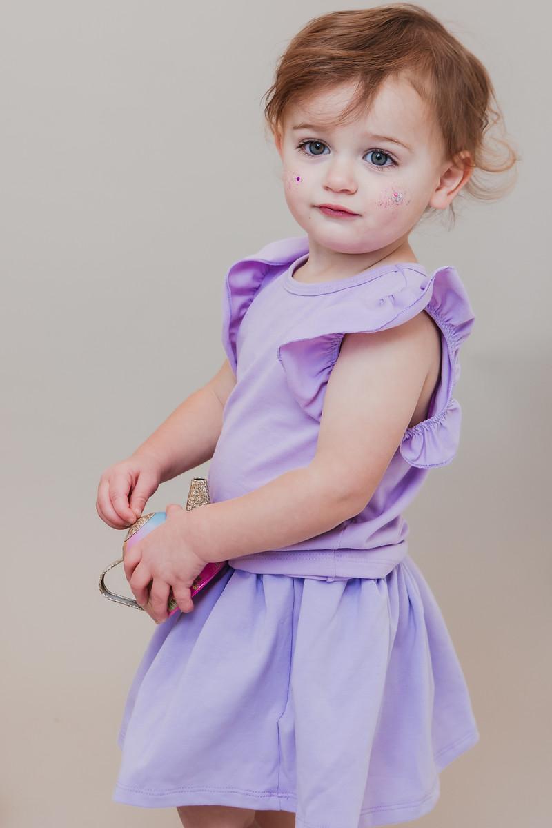 Mila & Rose Periwinkle Ruffle Tee