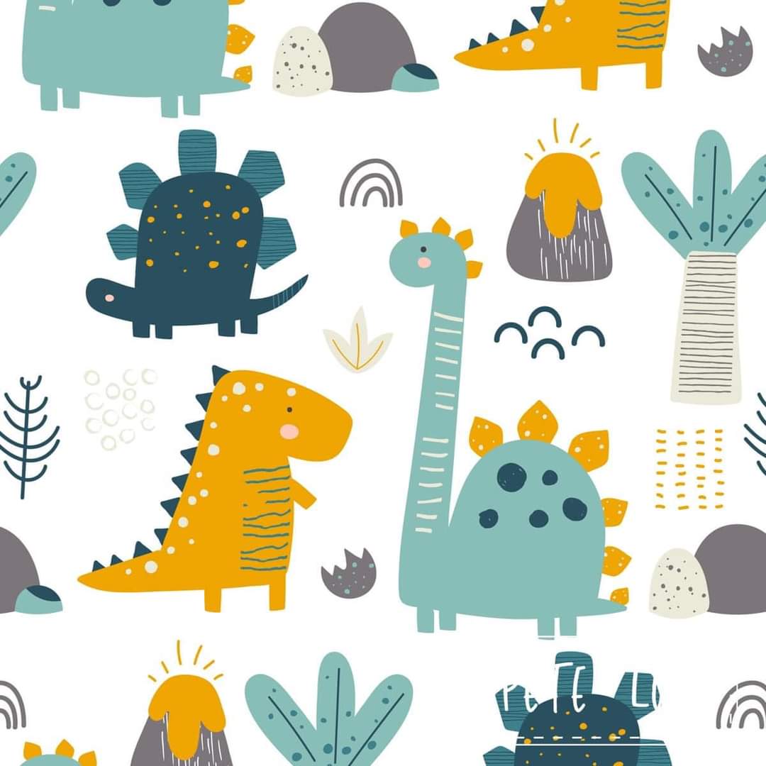 Pete + Lucy Prehistoric Pals Minky Blanket