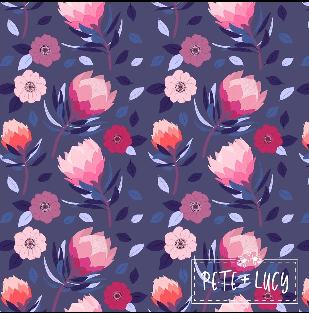 Pete + Lucy Purple Protea Dress