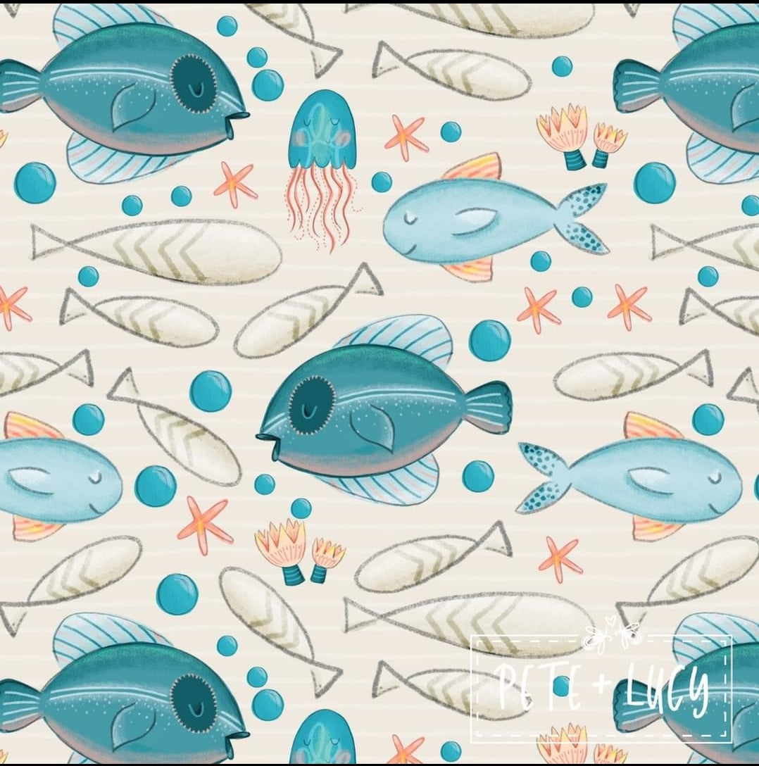 Pete + Lucy Best Fish in the Sea Boy's Infant Romper