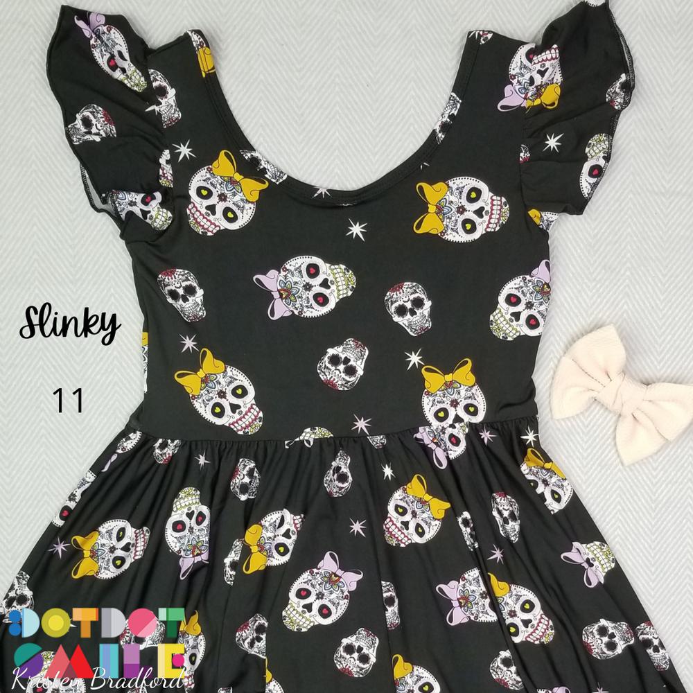 DotDotSmile Bow-dacious Skulls Empire Dress