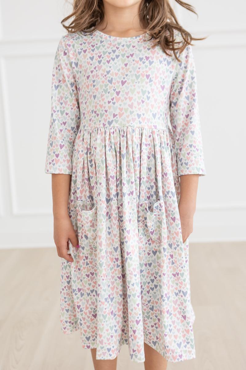 Mila & Rose One in a Million 3/4 Sleeve Pocket Twirl Dress