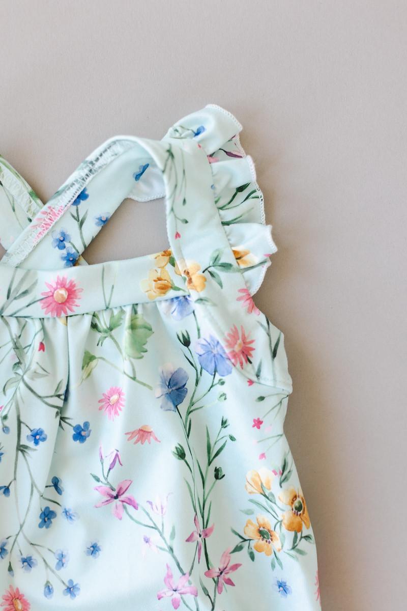 Mila & Rose Wild Woods Ruffle Strappy Romper