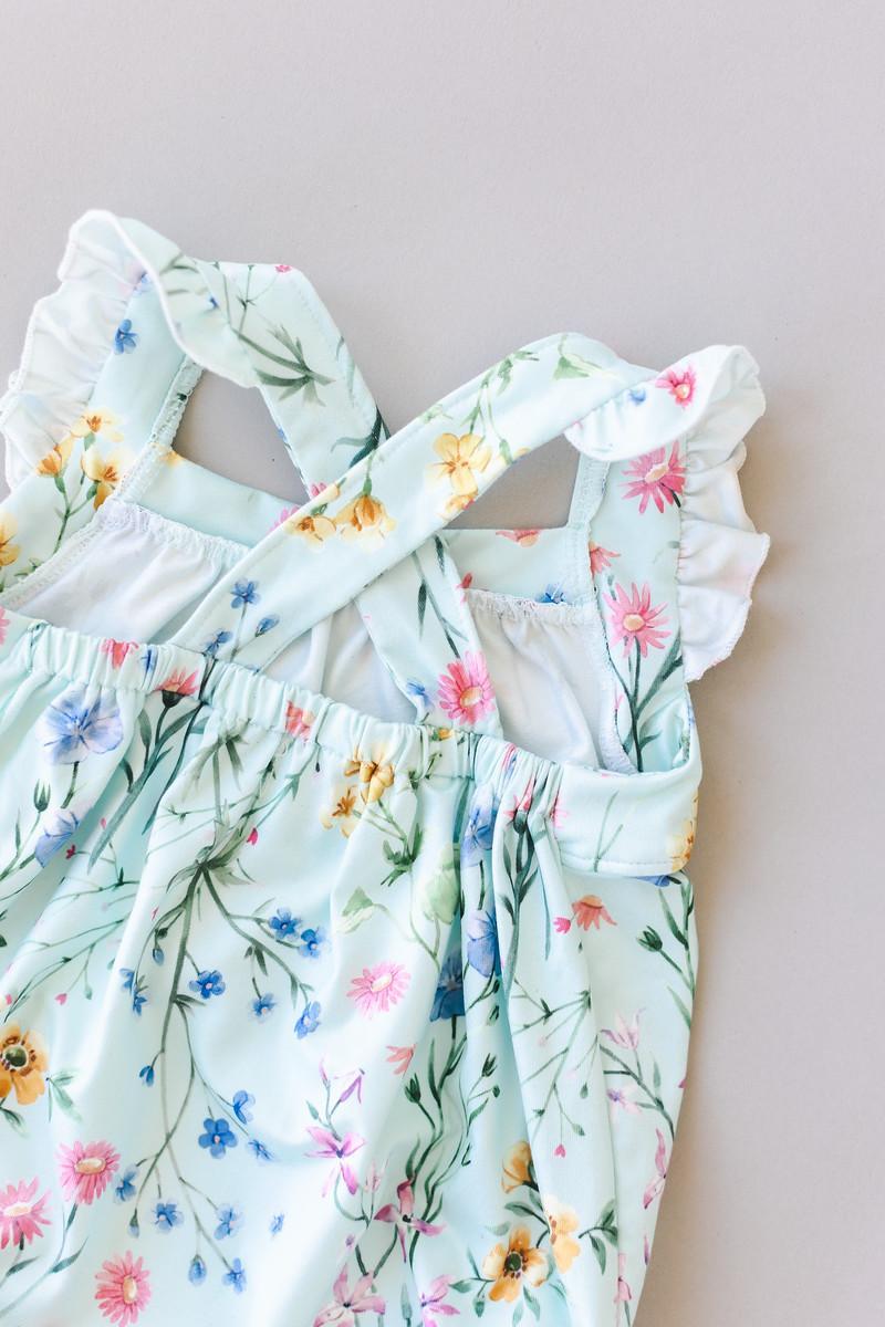 Mila & Rose Wild Woods Ruffle Strappy Romper