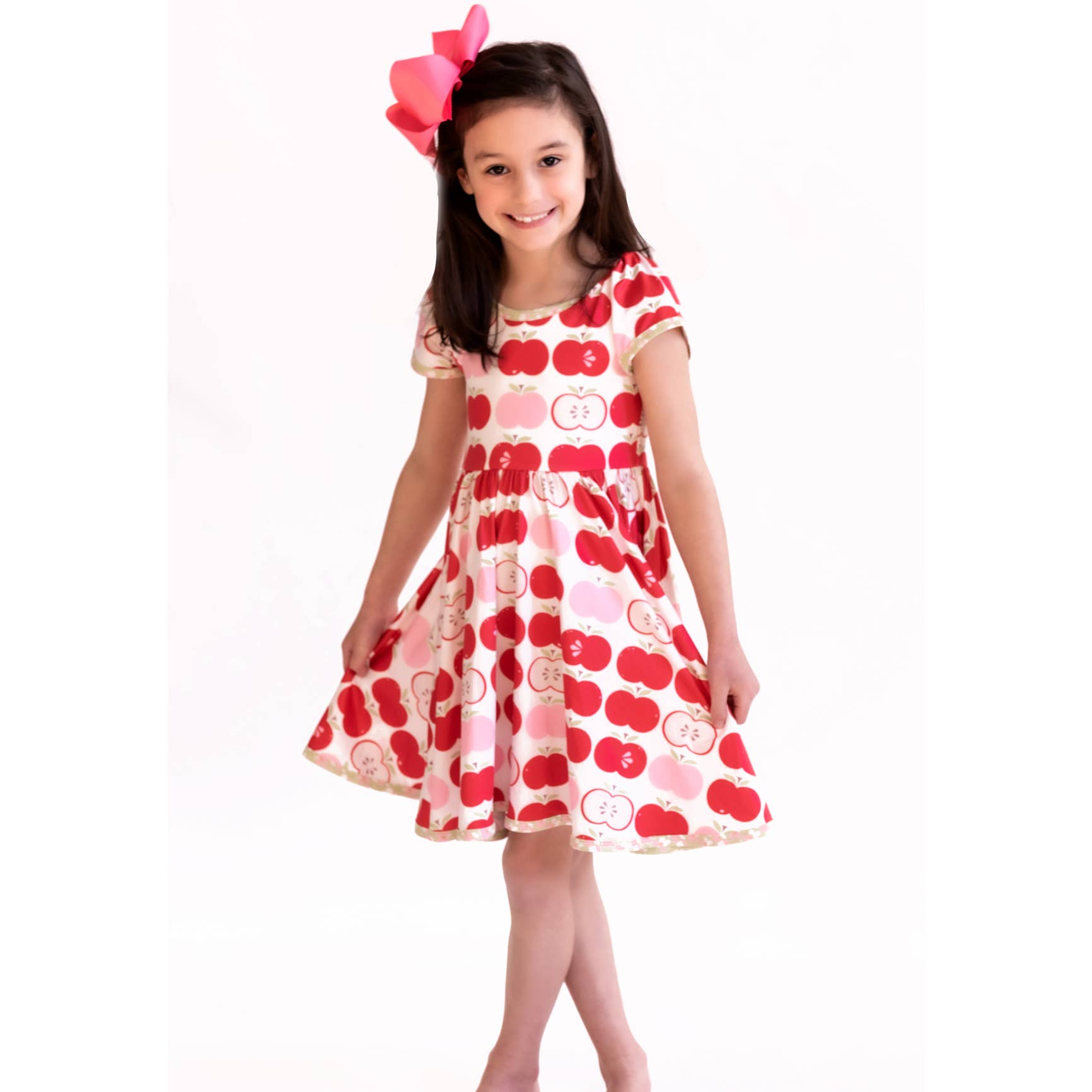 Charlie's Project Apple Blossom Short Sleeve Hugs Twirl Dress She Dreamt She Could Fly Charlie's Project Apple Blossom Short Sleeve Hugs Twirl Dress She Dreamt She Could Fly