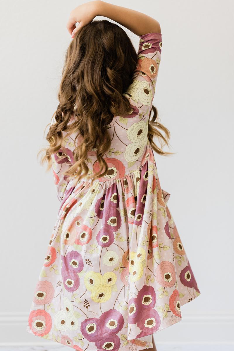 Mila & Rose Honeysuckle 3/4 Sleeve Pocket Twirl Dress
