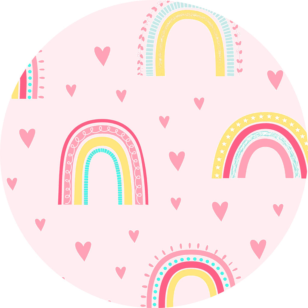 Charlie's Project Love Pink Rainbows Rash Guard One-piece Swimsuit
