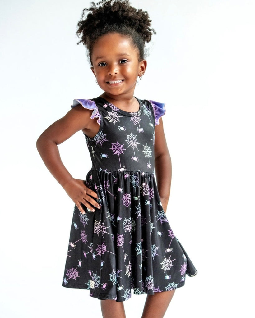Charlie's Project Ombre Webs Flutter Tank Hugs Twirl Dress