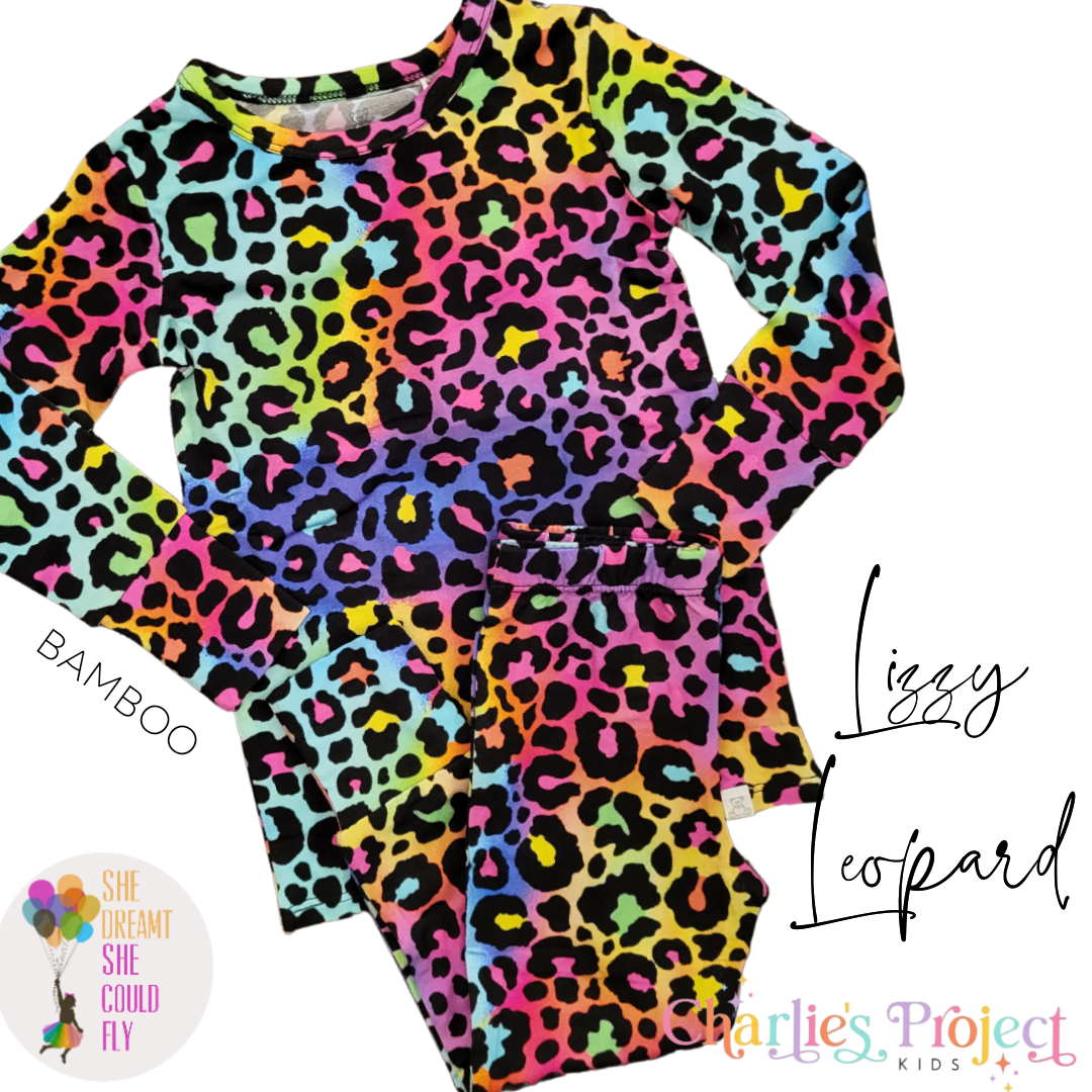 Little Snuggles Lizzy Leopard Bamboo Pajamas