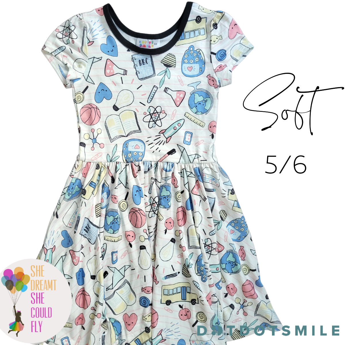 School Rules Cap Sleeve Dress